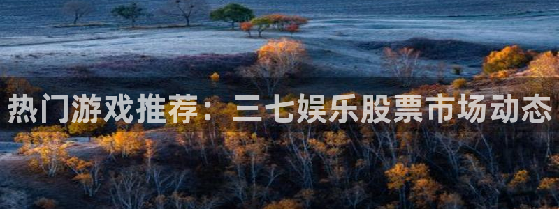 星空娱乐网：热门游戏推荐：三七娱乐股票市场动态